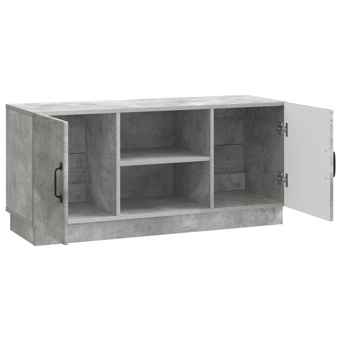 Cabinet TV Gri Beton 102 x 34,5 x 47 cm Lemn prelucrat - WALTI WALTI