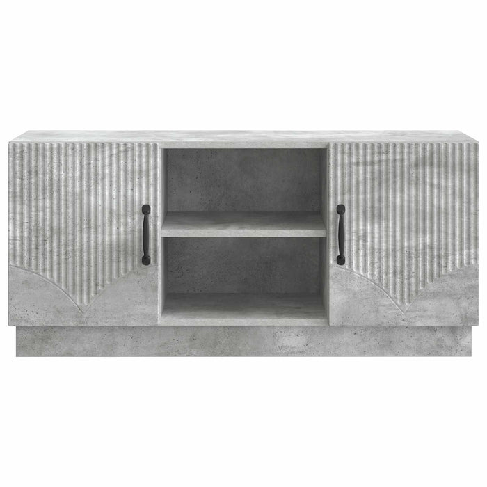 Cabinet TV Gri Beton 102 x 34,5 x 47 cm Lemn prelucrat - WALTI WALTI