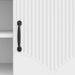 Cabinet TV Alb foarte lucios 102 x 34,5 x 47 cm Lemn prelucrat - WALTI WALTI