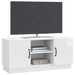Cabinet TV Alb foarte lucios 102 x 34,5 x 47 cm Lemn prelucrat - WALTI WALTI