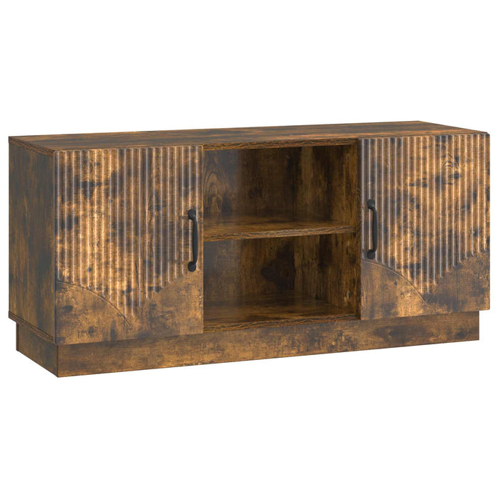 Cabinet TV Stejar fumuriu 102 x 34,5 x 47 cm Lemn prelucrat - WALTI WALTI