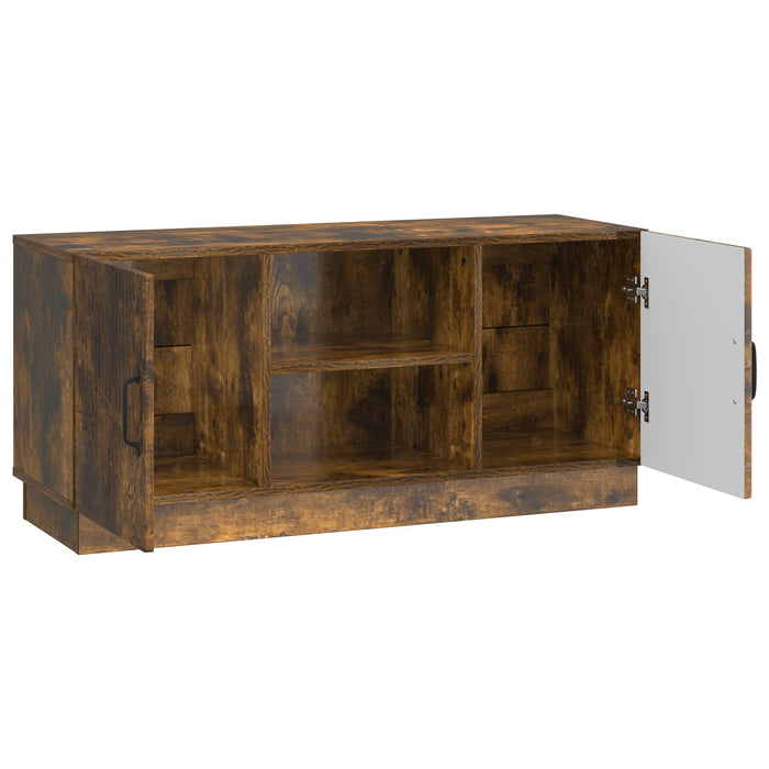 Cabinet TV Stejar fumuriu 102 x 34,5 x 47 cm Lemn prelucrat - WALTI WALTI