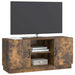 Cabinet TV Stejar fumuriu 102 x 34,5 x 47 cm Lemn prelucrat - WALTI WALTI