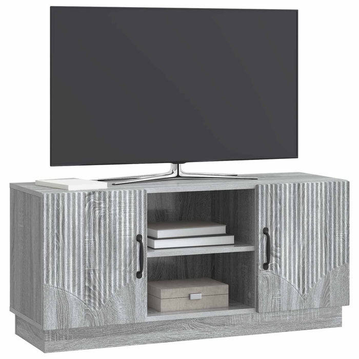 Cabinet TV Sonoma gri 102 x 34,5 x 47 cm Lemn prelucrat - WALTI WALTI