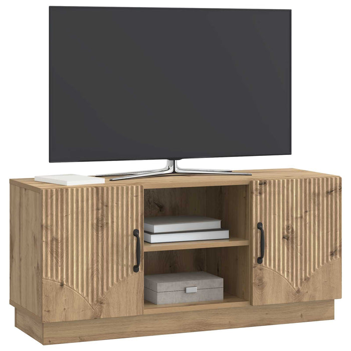 Cabinet TV Stejar Artizanal 102 x 34,5 x 47 cm Lemn prelucrat - WALTI WALTI
