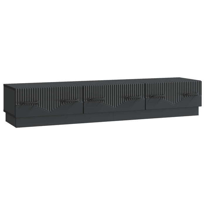 Cabinet TV cu sertar Negru 147 x 34,5 x 27 cm Lemn prelucrat - WALTI WALTI