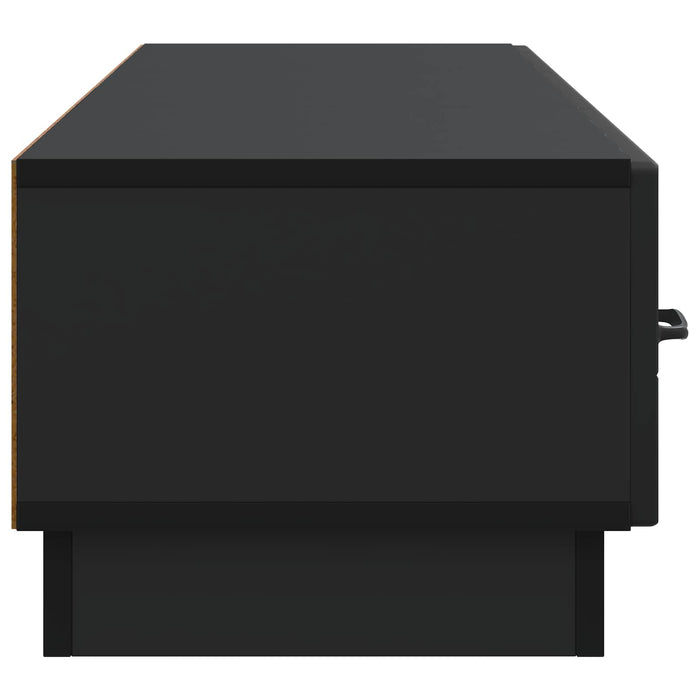 Cabinet TV cu sertar Negru 147 x 34,5 x 27 cm Lemn prelucrat - WALTI WALTI