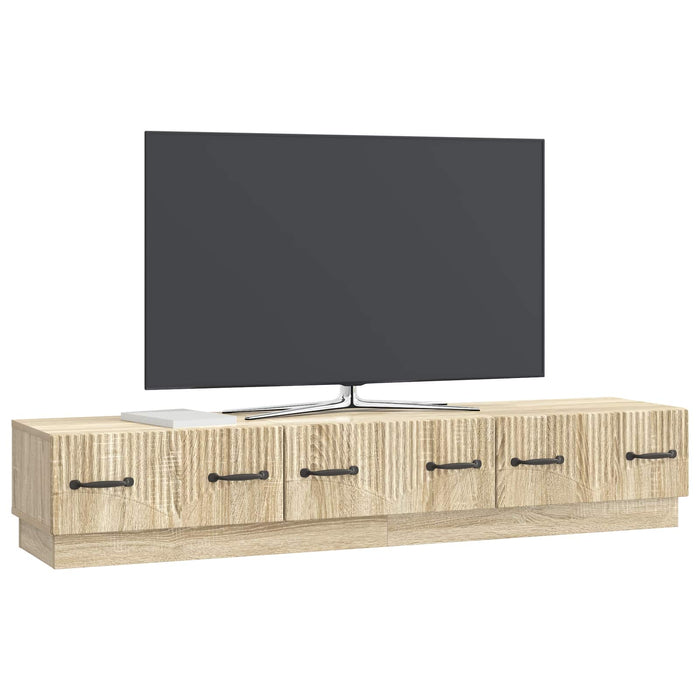 Cabinet TV Stejar Sonoma 147 x 34,5 x 27 cm Lemn prelucrat - WALTI WALTI