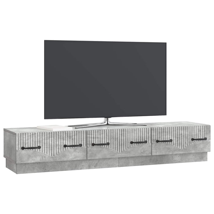 Cabinet TV Gri Beton 147 x 34,5 x 27 cm Lemn prelucrat - WALTI WALTI
