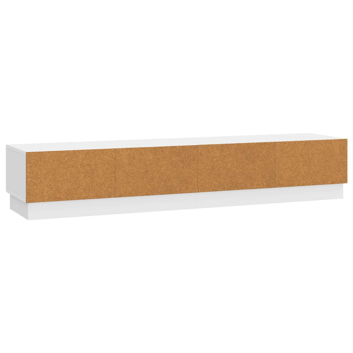 Cabinet TV Alb foarte lucios 147 x 34,5 x 27 cm Lemn prelucrat - WALTI WALTI