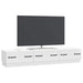 Cabinet TV Alb foarte lucios 147 x 34,5 x 27 cm Lemn prelucrat - WALTI WALTI