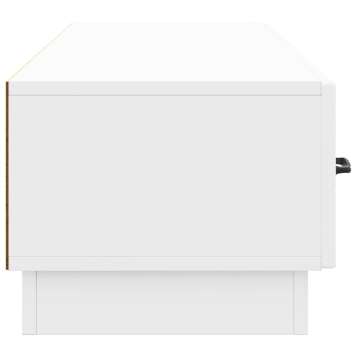 Cabinet TV Alb foarte lucios 147 x 34,5 x 27 cm Lemn prelucrat - WALTI WALTI