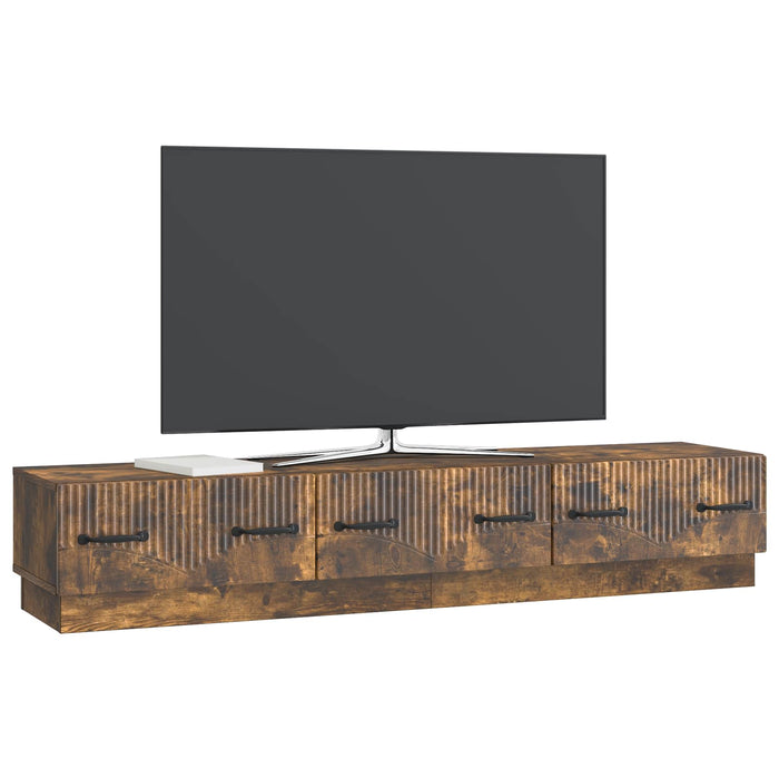 Cabinet TV Stejar fumuriu 147 x 34,5 x 27 cm Lemn prelucrat - WALTI WALTI