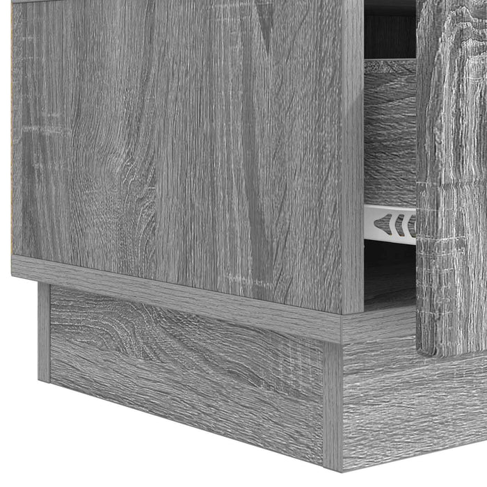 Cabinet TV Sonoma gri 147 x 34,5 x 27 cm Lemn prelucrat - WALTI WALTI