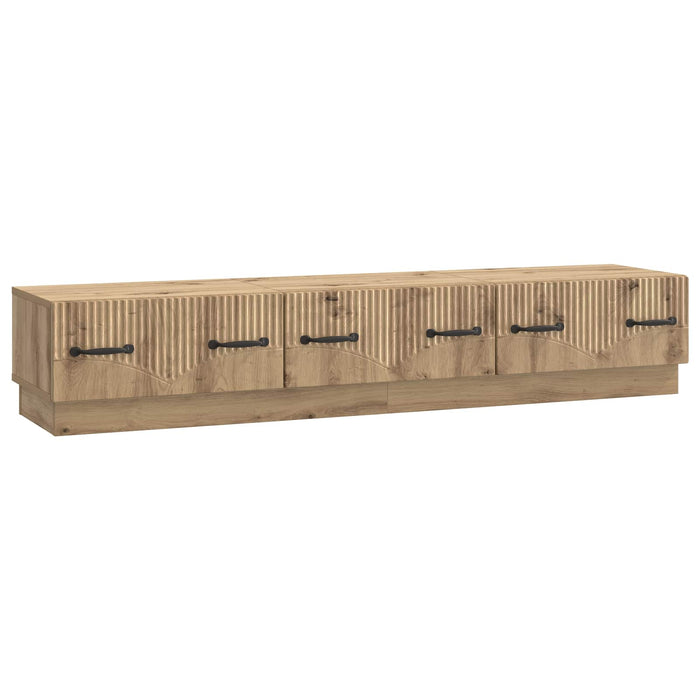 Cabinet TV Stejar Artizanal 147 x 34,5 x 27 cm Lemn prelucrat - WALTI WALTI