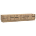 Cabinet TV Stejar Artizanal 147 x 34,5 x 27 cm Lemn prelucrat - WALTI WALTI