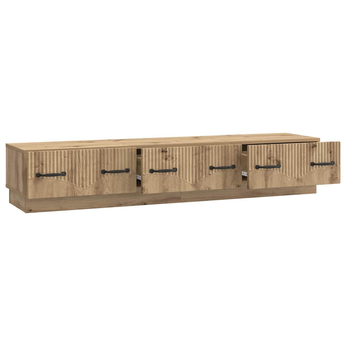 Cabinet TV Stejar Artizanal 147 x 34,5 x 27 cm Lemn prelucrat - WALTI WALTI