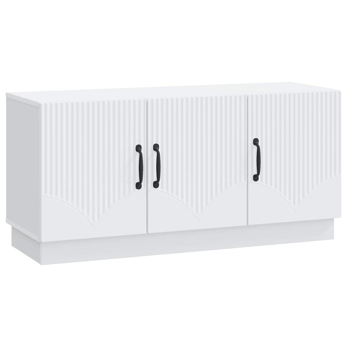 Cabinet TV Alb 99 x 34,5 x 47 cm Lemn prelucrat - WALTI WALTI
