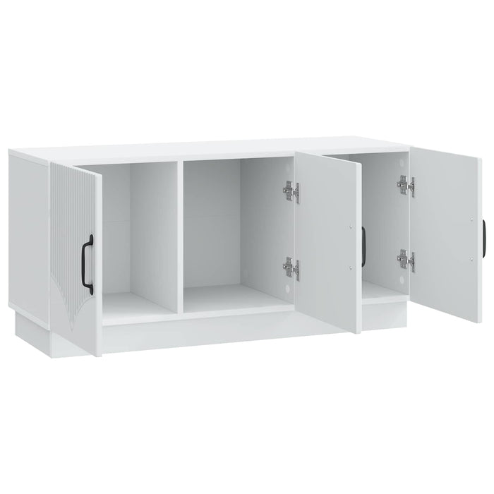 Cabinet TV Alb 99 x 34,5 x 47 cm Lemn prelucrat - WALTI WALTI