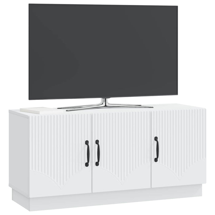 Cabinet TV Alb 99 x 34,5 x 47 cm Lemn prelucrat - WALTI WALTI