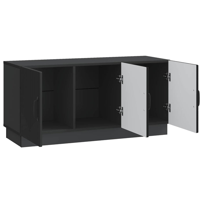 Cabinet TV Negru 99 x 34,5 x 47 cm Lemn prelucrat - WALTI WALTI
