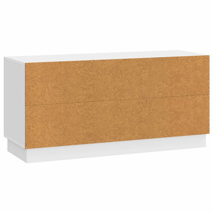 Cabinet TV Alb foarte lucios 99 x 34,5 x 47 cm Lemn prelucrat - WALTI WALTI