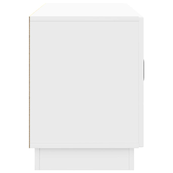 Cabinet TV Alb foarte lucios 99 x 34,5 x 47 cm Lemn prelucrat - WALTI WALTI