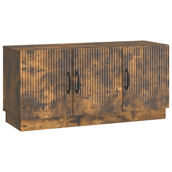 Cabinet TV Stejar fumuriu 99 x 34,5 x 47 cm Lemn prelucrat - WALTI WALTI