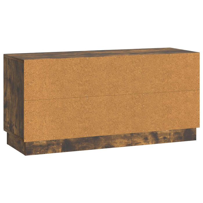 Cabinet TV Stejar fumuriu 99 x 34,5 x 47 cm Lemn prelucrat - WALTI WALTI