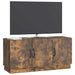 Cabinet TV Stejar fumuriu 99 x 34,5 x 47 cm Lemn prelucrat - WALTI WALTI