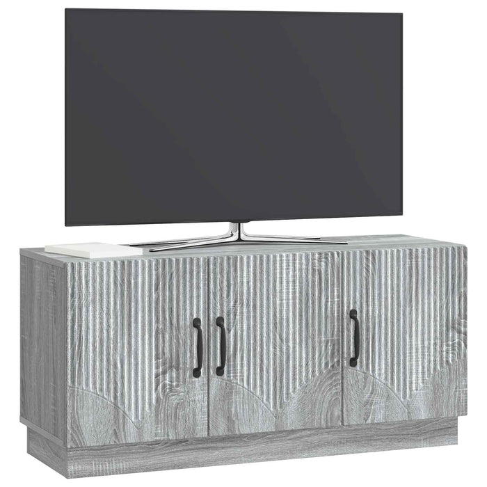 Cabinet TV Sonoma gri 99 x 34,5 x 47 cm Lemn prelucrat - WALTI WALTI