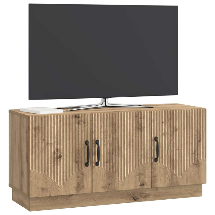Cabinet TV Stejar Artizanal 99 x 34,5 x 47 cm Lemn prelucrat - WALTI WALTI