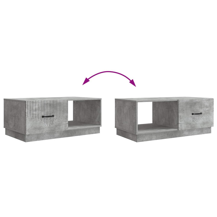 Masă de cafea Gri Beton 90 x 50 x 37 cm Lemn prelucrat - WALTI WALTI