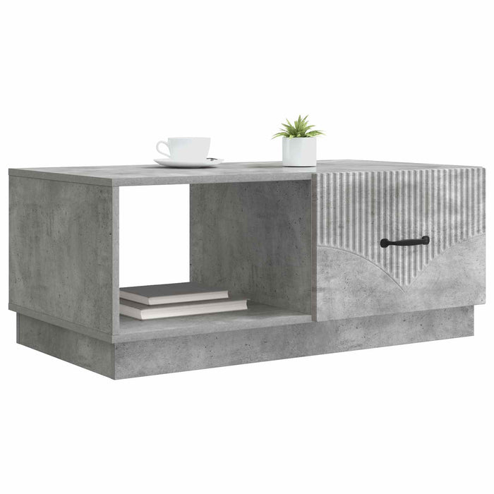 Masă de cafea Gri Beton 90 x 50 x 37 cm Lemn prelucrat - WALTI WALTI