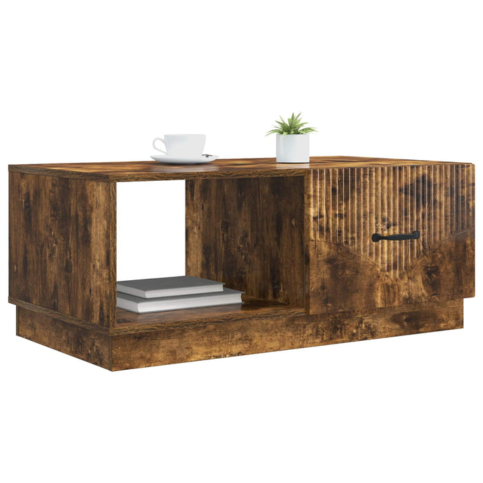 Masă de cafea Stejar fumuriu 90 x 50 x 37 cm Lemn prelucrat - WALTI WALTI