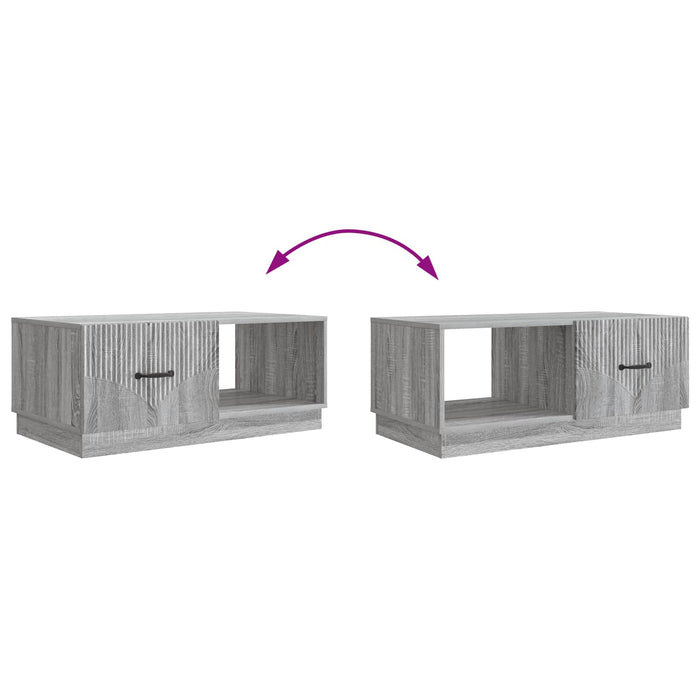 Masă de cafea Sonoma gri 90 x 50 x 37 cm Lemn prelucrat - WALTI WALTI