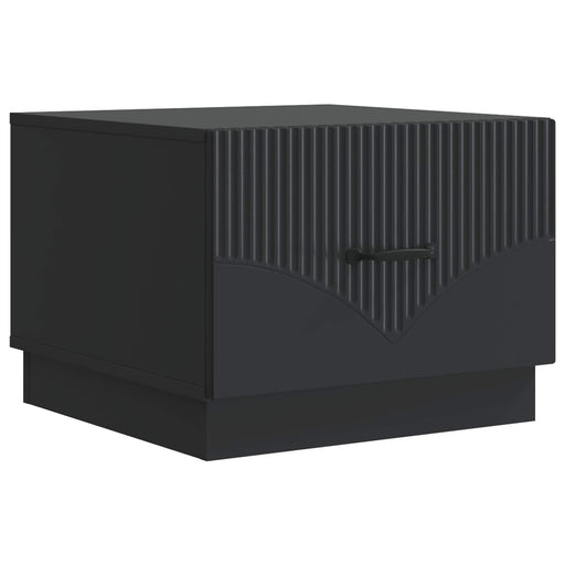Masă de cafea cu sertar Negru 49 x 50 x 37 cm Lemn prelucrat - WALTI WALTI
