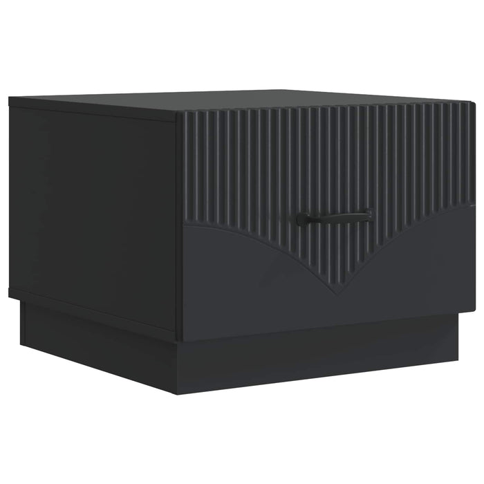 Masă de cafea cu sertar Negru 49 x 50 x 37 cm Lemn prelucrat - WALTI WALTI