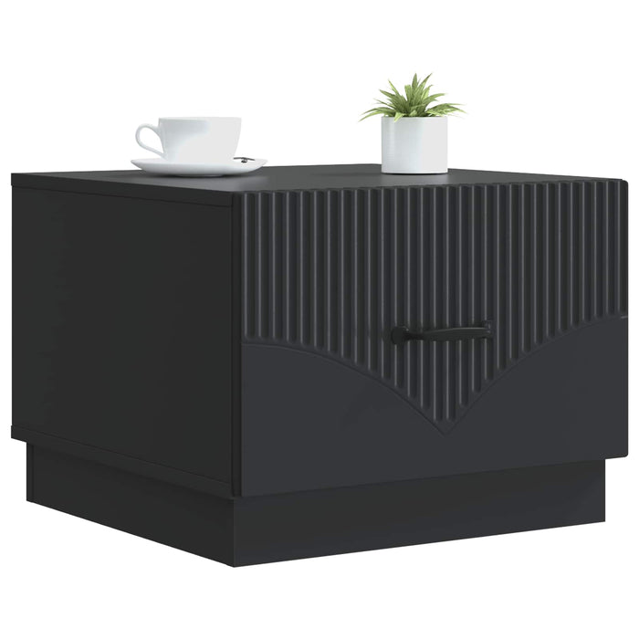Masă de cafea cu sertar Negru 49 x 50 x 37 cm Lemn prelucrat - WALTI WALTI