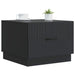Masă de cafea cu sertar Negru 49 x 50 x 37 cm Lemn prelucrat - WALTI WALTI