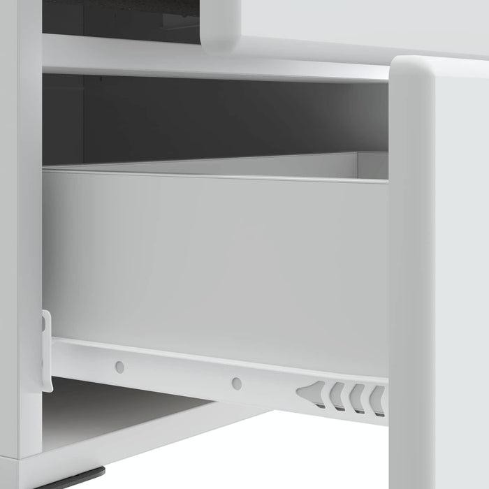 Dulap de noapte Alb 43 x 34,5 x 47,5 cm Lemn prelucrat - WALTI WALTI