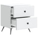 Dulap de noapte Alb 43 x 34,5 x 47,5 cm Lemn prelucrat - WALTI WALTI