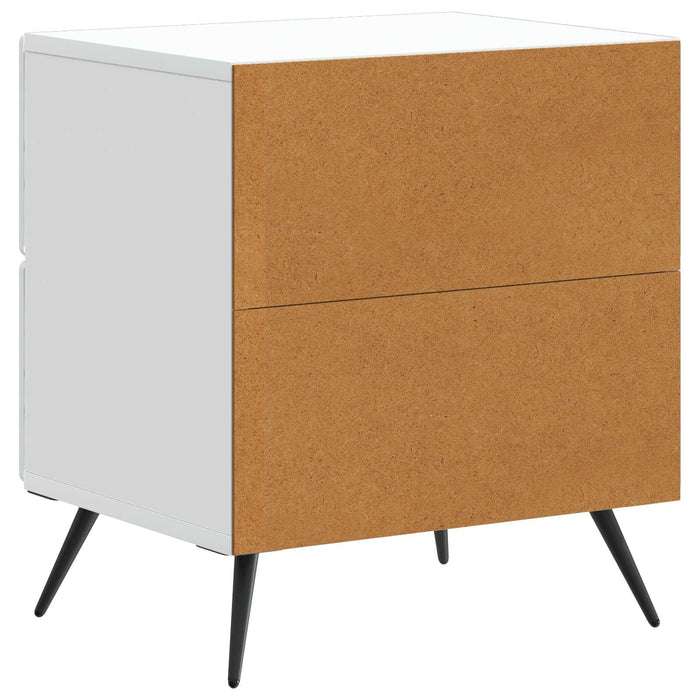 Dulap de noapte Alb 43 x 34,5 x 47,5 cm Lemn prelucrat - WALTI WALTI
