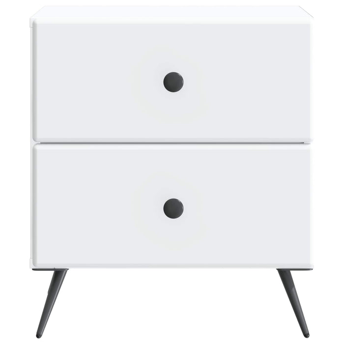 Dulap de noapte Alb 43 x 34,5 x 47,5 cm Lemn prelucrat - WALTI WALTI