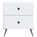 Dulap de noapte Alb 43 x 34,5 x 47,5 cm Lemn prelucrat - WALTI WALTI