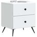 Dulap de noapte Alb 43 x 34,5 x 47,5 cm Lemn prelucrat - WALTI WALTI