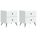 Dulap de noapte 2 pcs Alb 43 x 34,5 x 47,5 cm Lemn prelucrat - WALTI WALTI