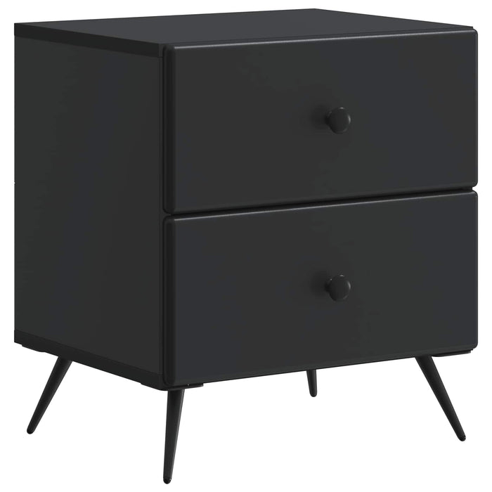 Dulap de noapte Negru 43 x 34,5 x 47,5 cm Lemn prelucrat - WALTI WALTI