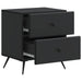 Dulap de noapte Negru 43 x 34,5 x 47,5 cm Lemn prelucrat - WALTI WALTI