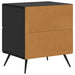 Dulap de noapte 2 pcs Negru 43 x 34,5 x 47,5 cm Lemn prelucrat - WALTI WALTI